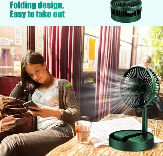 Brand: EXPORTTANZA EXPORTTANZA USB Rechargeable Desk Fan||Telescopic Electric Desktop Fan, Height Adjustable, Foldable & Portable for Travel/Carry||Silent Table Top Personal Fan for Bedside, Office Table(Multi Color)